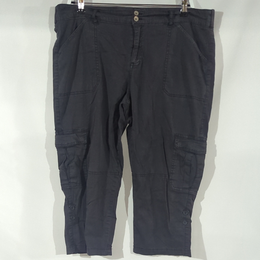 Denver Hayes Charcoal Cargo Capris